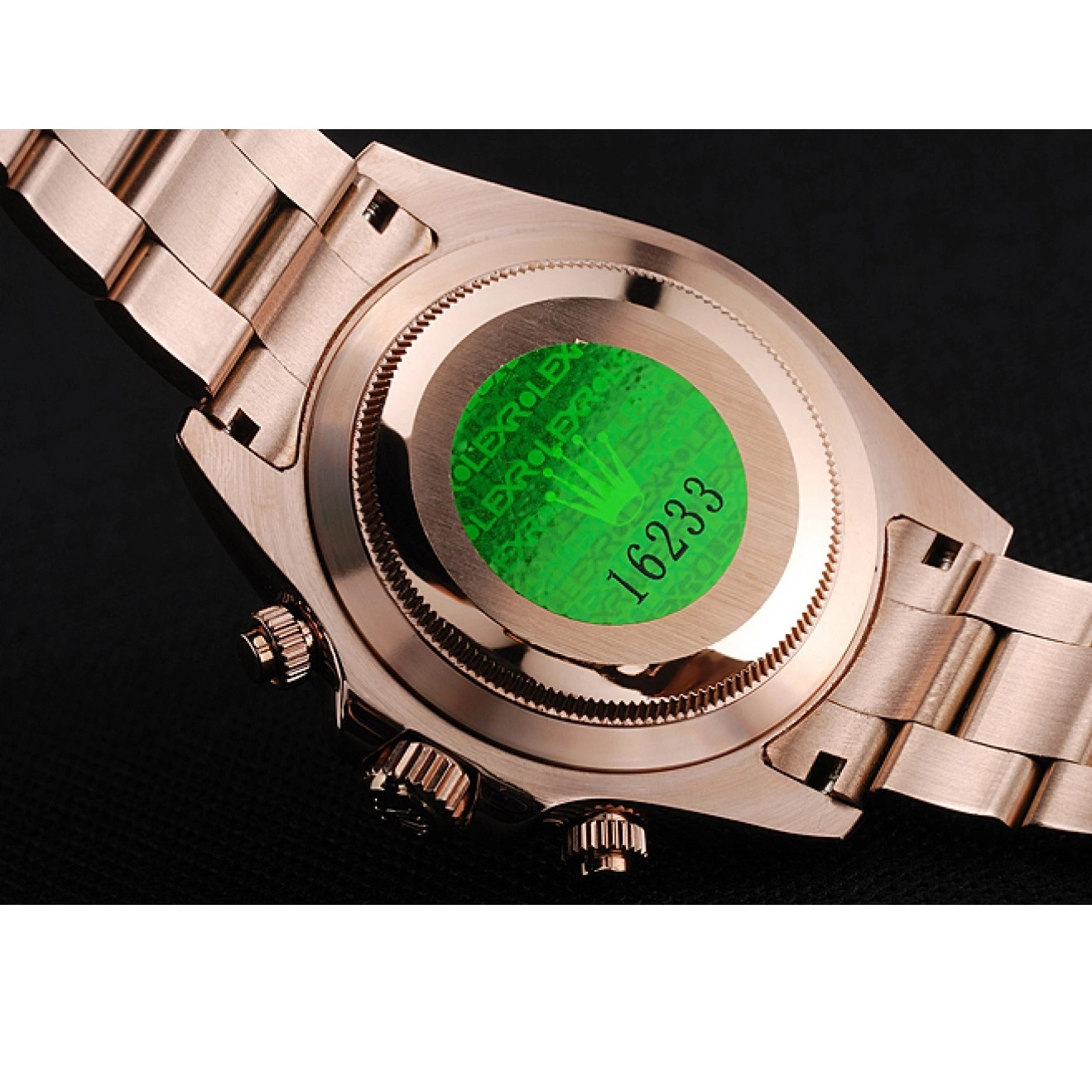 AAA replica watch Daytona Bracelet And Cosmograph Case 1454247 Gold Rose Dial Rolex Pink 0719